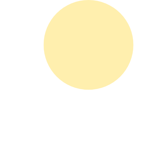 灯台の光（黄色い円部分）